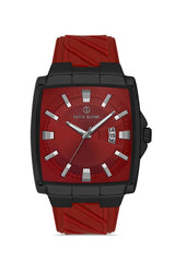 DAVID GUNER Gun Kaplamalı Kirmizi Kadranlı Erkek Kol Saati - DG-8622GD-ZP8