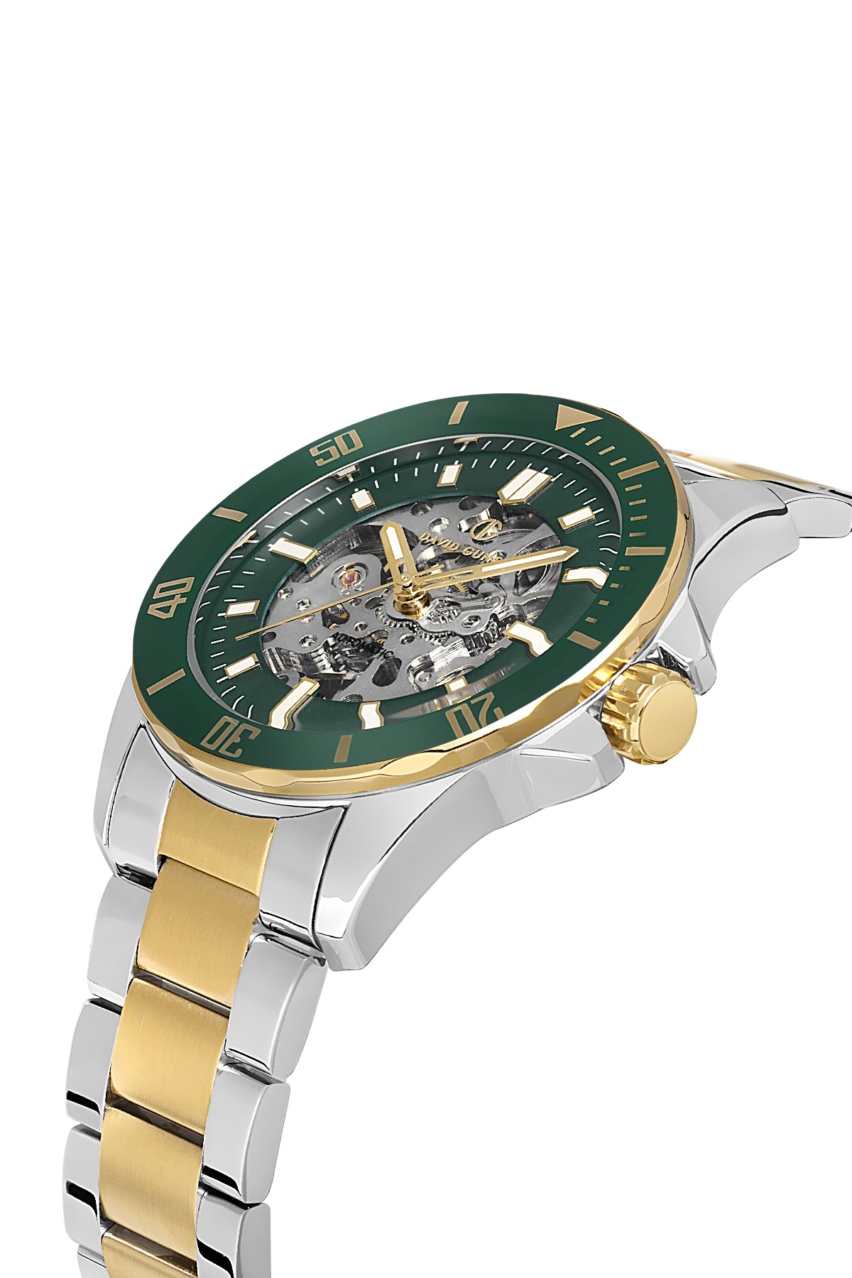 DAVID GUNER KOL SAATİ YEŞİL Kadran SARI BEYAZ Kaplama ERKEK - DG-8674GA-D10
