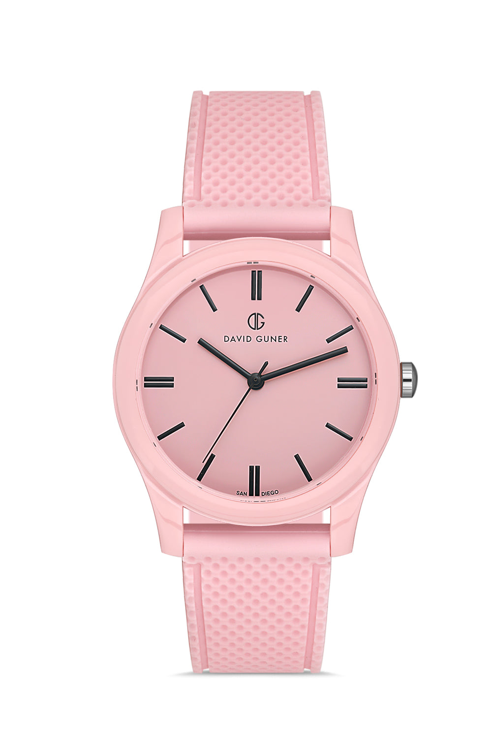 DAVID GUNER Erkek Kol Saati Pembe Kaplama Pembe Kadran DG-8688GD-ZO16