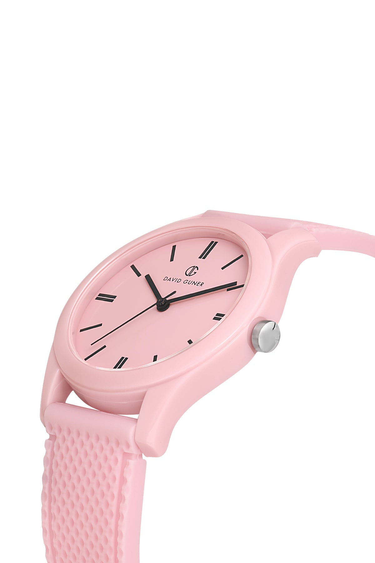 DAVID GUNER Erkek Pembe Kadranlı Pembe Silikon Kol Saati - DG-8688GD-ZO16
