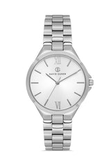 David Guner Kadın Gümüş Kadranlı Gümüş Çelik Kol Saati - DG-8750LA-A1
