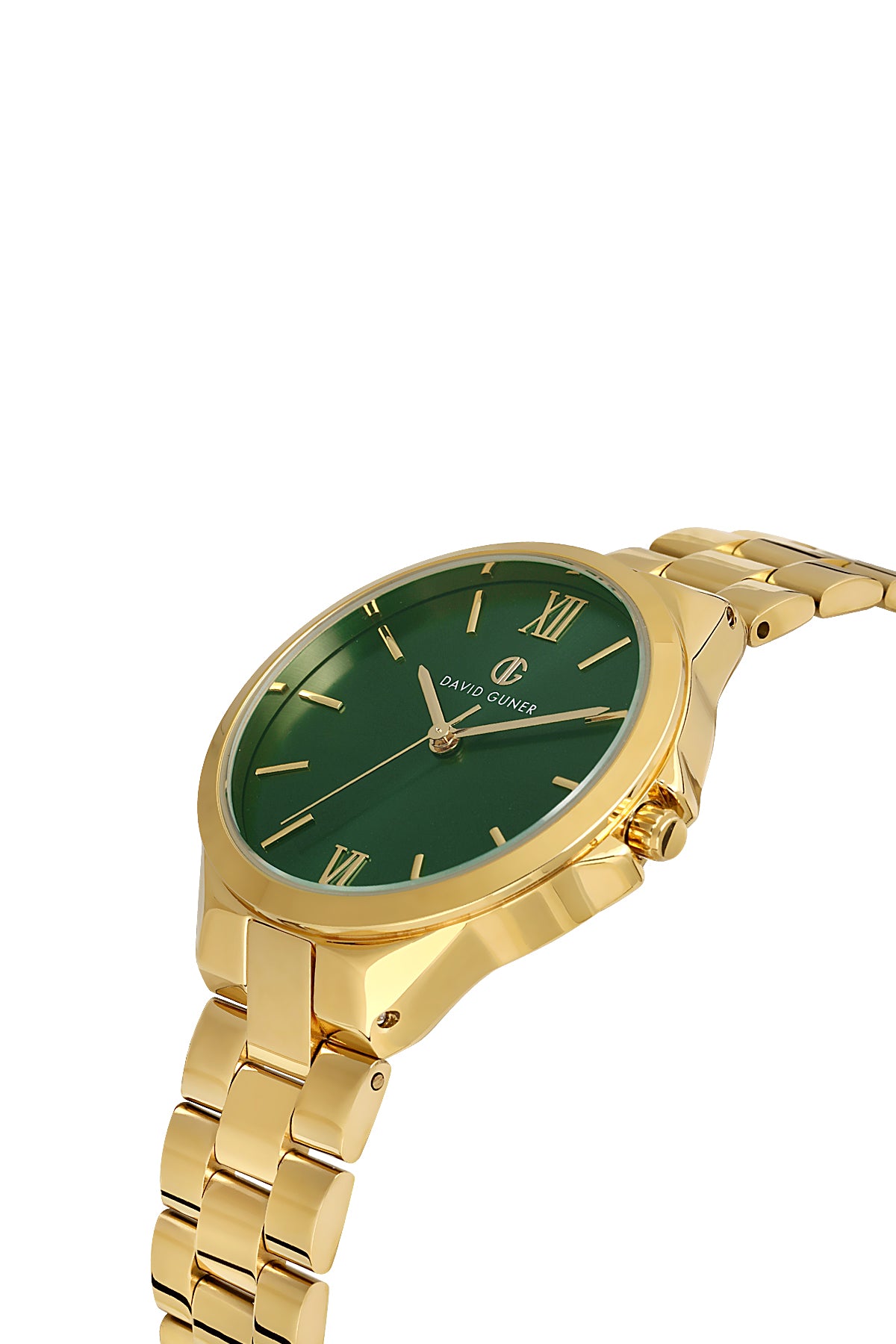 David Guner Kadın Yeşi̇l Kadranlı Sari Çelik Kol Saati - DG-8750LA-B10