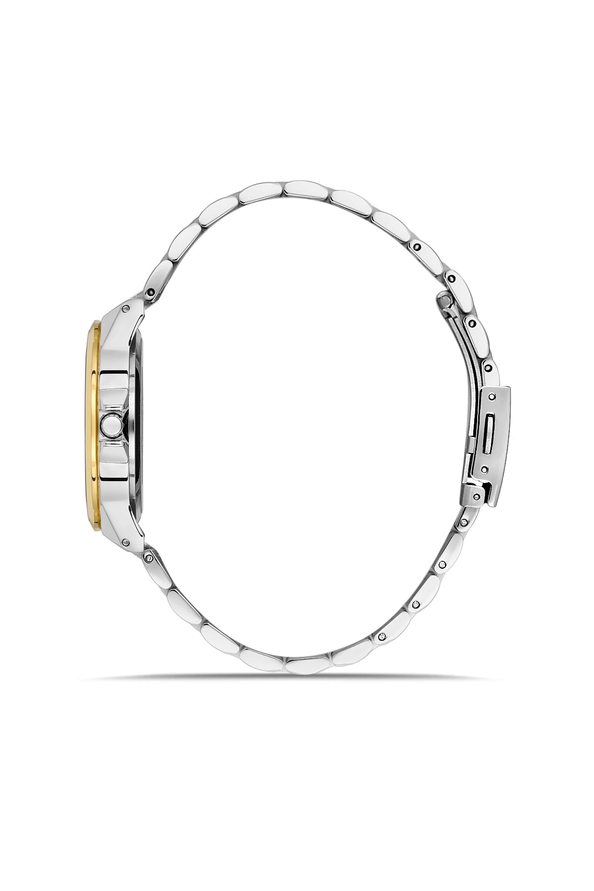 David Guner Kadın Gümüş Kadranlı Sari beyaz Çelik Kol Saati - DG-8750LA-D1