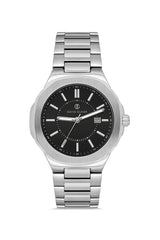 DAVID GUNER KOL SAATİ SİYAH Kadran GÜMÜŞ Kaplama ERKEK - DG-8843GA-A2