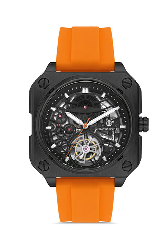 DAVID GUNER Siyah Kaplamalı Siyah Kadranlı Erkek Kol Saati - DG-8736GD-ZQ2