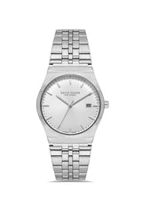 DAVID GUNER Gümüş Renk Takvimli Unisex Kol Saati