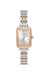 DAVID GUNER Rose Beyaz Kaplama Gümüş Kadranlı Düz Kadın Kol Saati