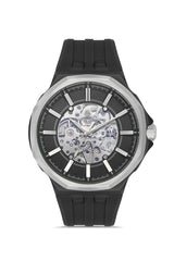 DAVID GUNER Gümüş Siyah Kaplamalı Siyah Kadranlı Erkek Kol Saati - DG-8823GD-J2J