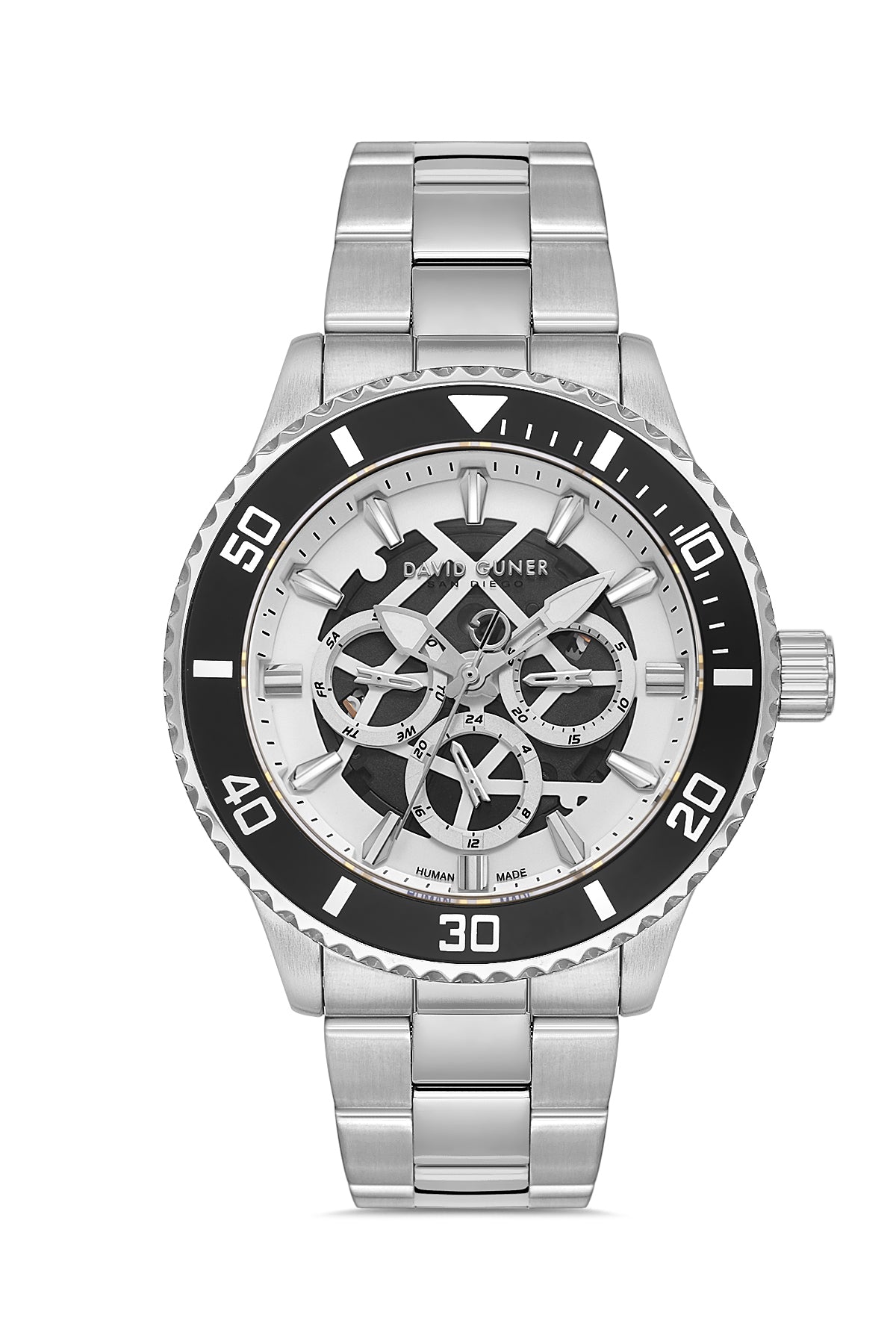DAVID GUNER KOL SAATİ GÜMÜŞ Kadran GÜMÜŞ Kaplama ERKEK - DG-8862GA-A1