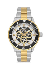 DAVID GUNER KOL SAATİ GÜMÜŞ Kadran SARI BEYAZ Kaplama ERKEK - DG-8862GA-D1