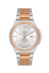 DAVID GUNER ROSE BEYAZ KAPLAMALI BEYAZ KADRANLI ERKEK KOL SAATİ DG-8870GA-E1