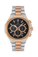 DAVID GUNER ROSE BEYAZ KAPLAMALI SİYAH KADRANLI ERKEK KOL SAATİ DG-8522GA-E2