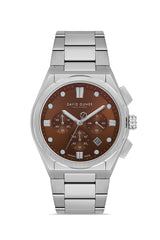 DAVID GUNER KOL SAATİ KAHVERENGİ Kadran GÜMÜŞ Kaplama ERKEK - DG-8861GA-A6