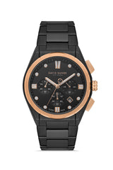 DAVID GUNER KOL SAATİ SİYAH Kadran ROSE SİYAH Kaplama ERKEK - DG-8861GA-R2