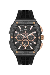 DAVID GUNER KOL SAATİ SİYAH Kadran GÜMÜŞ SİYAH Kaplama ERKEK - DG-8838GD-G2