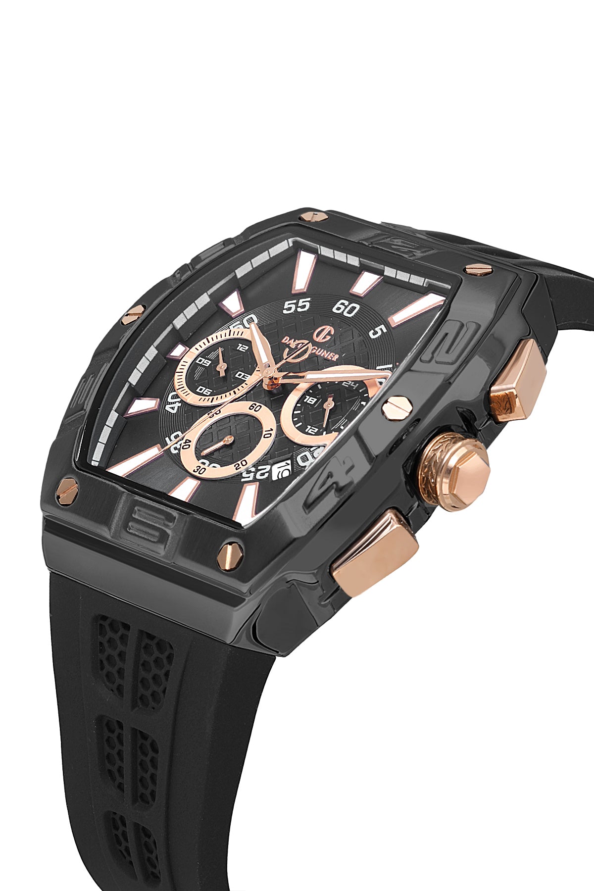 DAVID GUNER KOL SAATİ SİYAH Kadran GÜMÜŞ SİYAH Kaplama ERKEK - DG-8838GD-G2