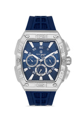 DAVID GUNER KOL SAATİ MAVİ Kadran GÜMÜŞ Kaplama ERKEK - DG-8838GD-L3