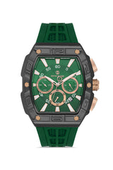 DAVID GUNER KOL SAATİ YEŞİL Kadran GÜMÜŞ Kaplama ERKEK - DG-8838GD-ZM10