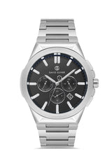 DAVID GUNER KOL SAATİ SİYAH Kadran GÜMÜŞ Kaplama ERKEK - DG-8849GA-A2