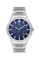 DAVID GUNER KOL SAATİ MAVİ Kadran GÜMÜŞ Kaplama ERKEK - DG-8849GA-A3