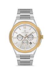 DAVID GUNER KOL SAATİ GÜMÜŞ Kadran SARI BEYAZ Kaplama ERKEK - DG-8849GA-D1