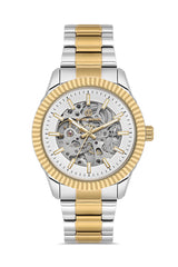 DAVID GUNER KOL SAATİ GÜMÜŞ Kadran SARI BEYAZ Kaplama ERKEK - DG-8853GA-D1