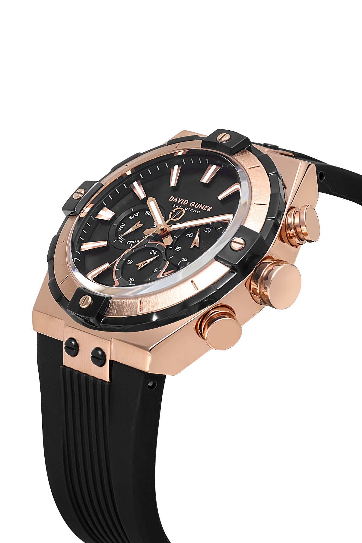 DAVID GUNER KOL SAATİ SİYAH Kadran ROSE SİYAH Kaplama ERKEK - DG-8913GD-R2