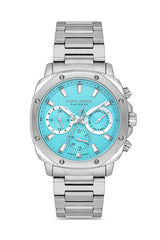 DAVID GUNER KOL SAATİ TİFFANY MAVİ Kadran GÜMÜŞ Kaplama ERKEK - DG-8983GA-A15