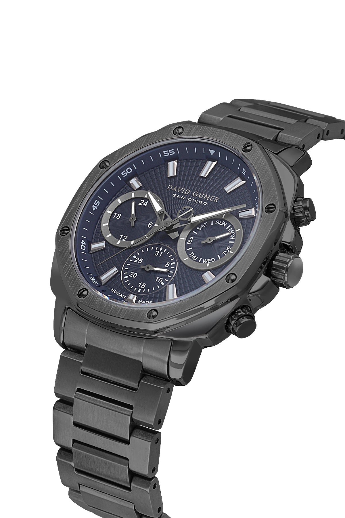 DAVID GUNER KOL SAATİ MAVİ Kadran GUN Kaplama ERKEK - DG-8983GA-V3