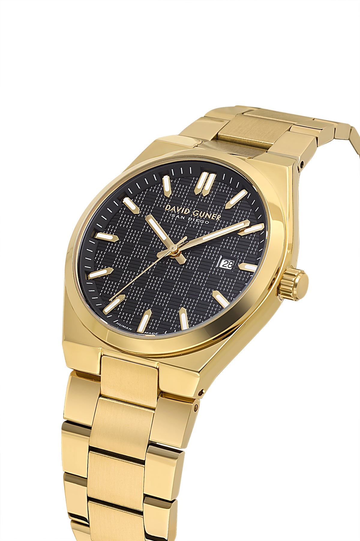 DAVID GUNER KOL SAATİ SİYAH Kadran SARI Kaplama ERKEK - DG-8932GA-B2