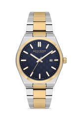 DAVID GUNER KOL SAATİ MAVİ Kadran SARI BEYAZ Kaplama ERKEK - DG-8932GA-D3