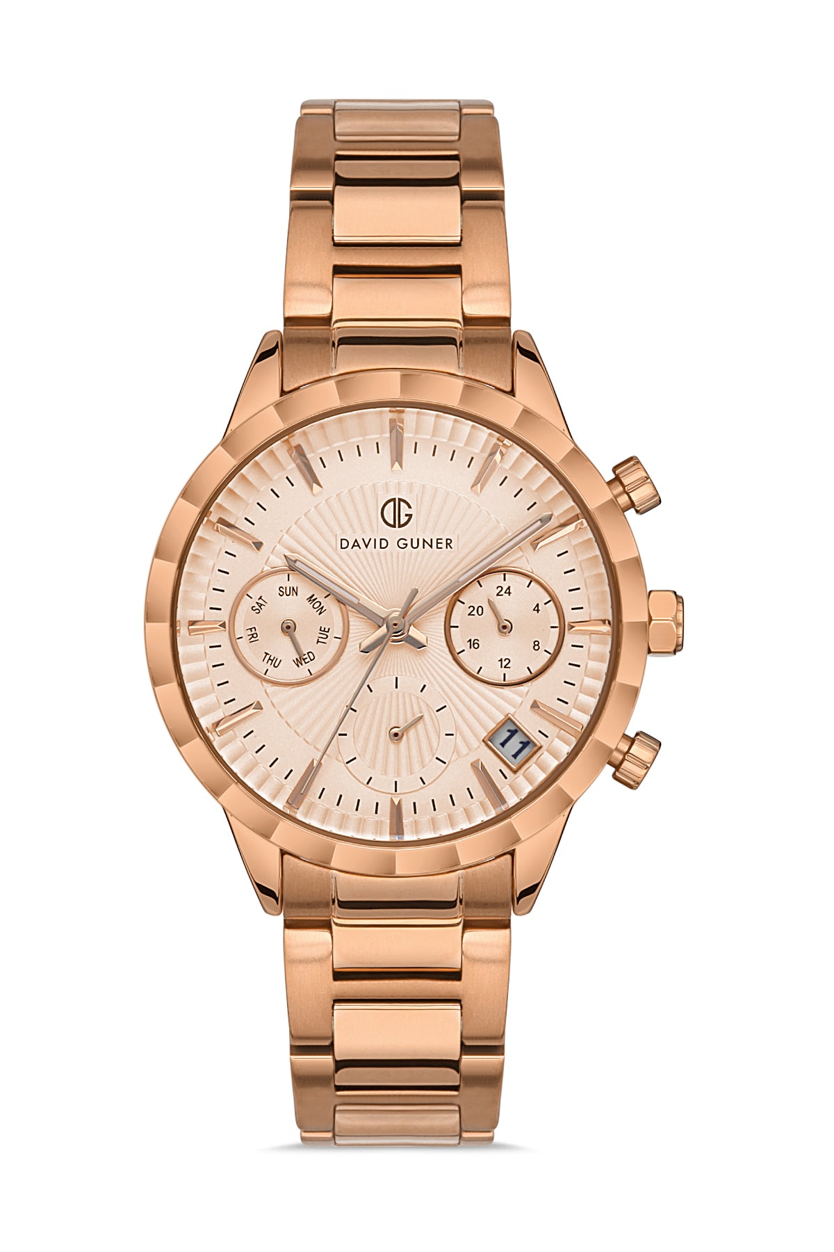 DAVID GUNER ROSE KAPLAMALI ROSE KADRANLI KADIN KOL SAATİ DG-0380LA-C5