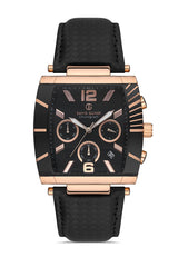 DAVID GUNER ROSE KAPLAMALI SİYAH KADRANLI ERKEK KOL SAATİ DG-8056GB-R2