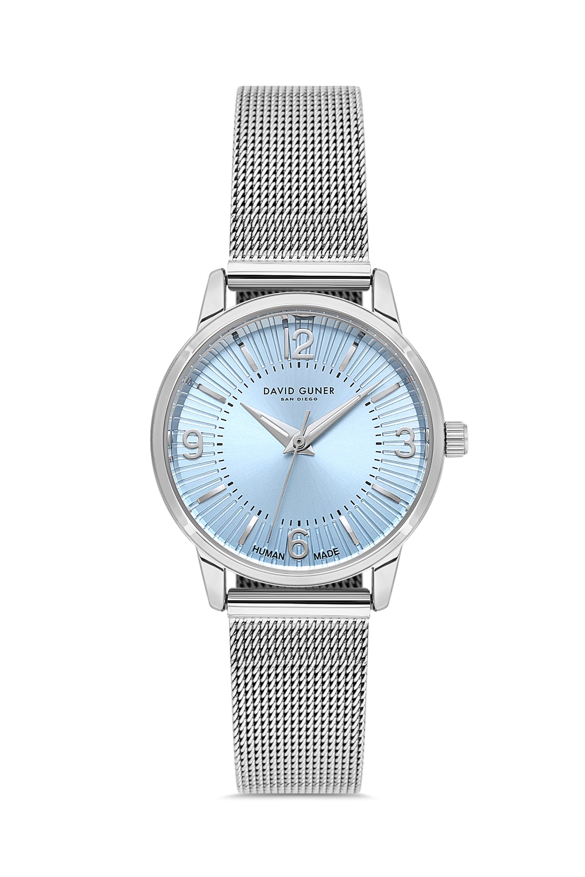 DAVID GUNER Kadın Kol Saati Tiffany Mavi Kadran Gümüş Kaplama DG-9059LC-A15