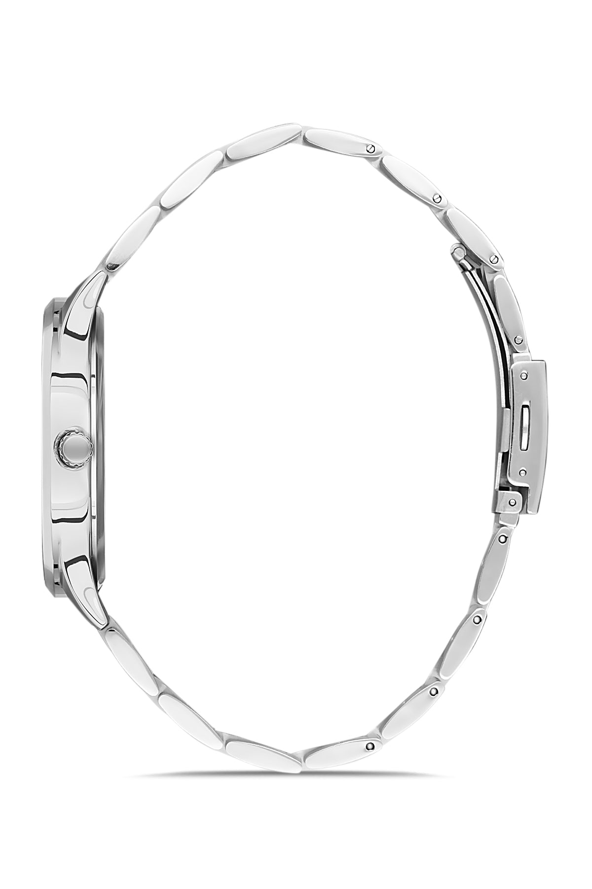 David Guner Erkek Gümüş Kadranlı Gümüş Çelik Kol Saati - DG-8195GA-A1