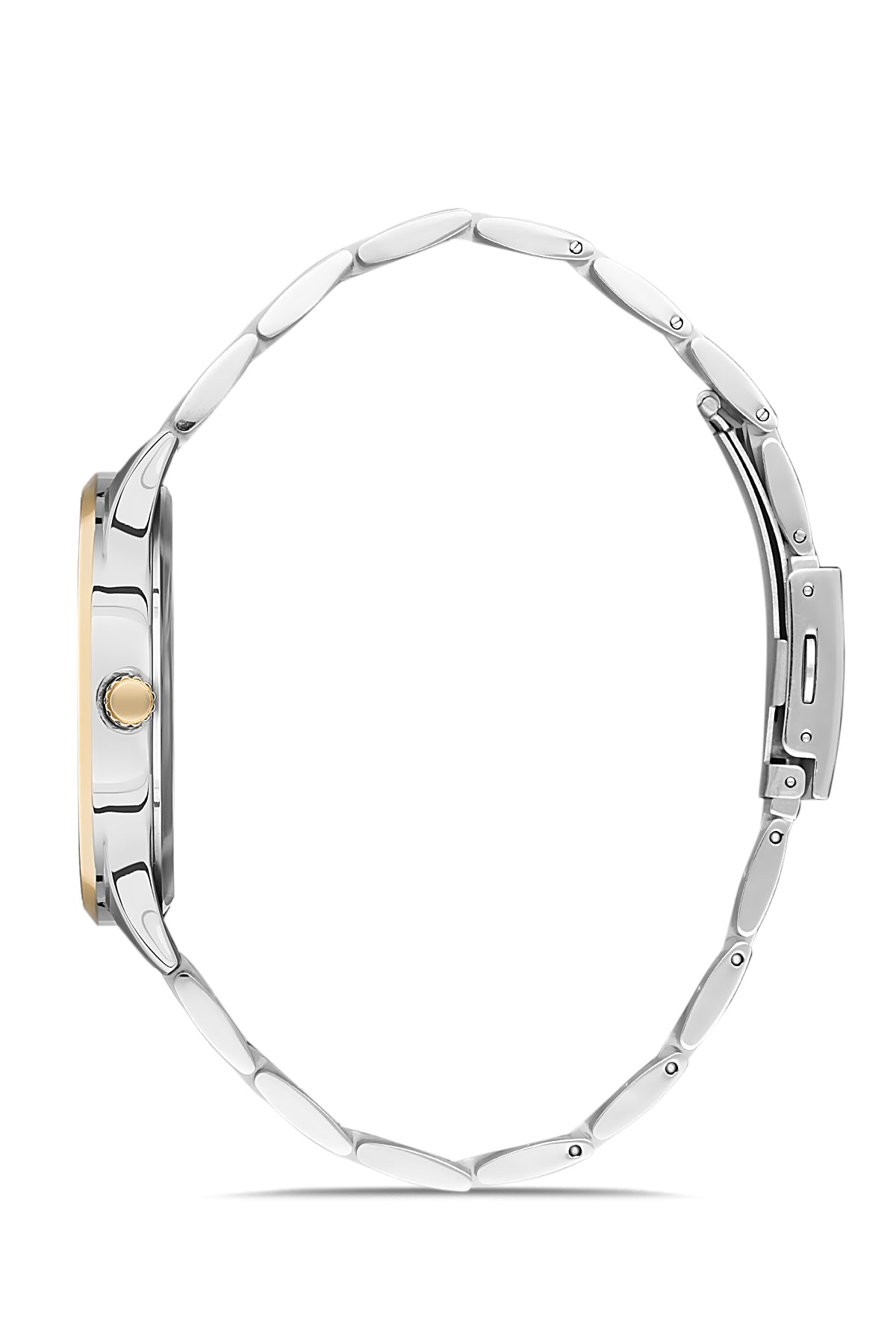 David Guner Erkek Yeşi̇l Kadranlı Sari beyaz Çelik Kol Saati - DG-8195GA-D10