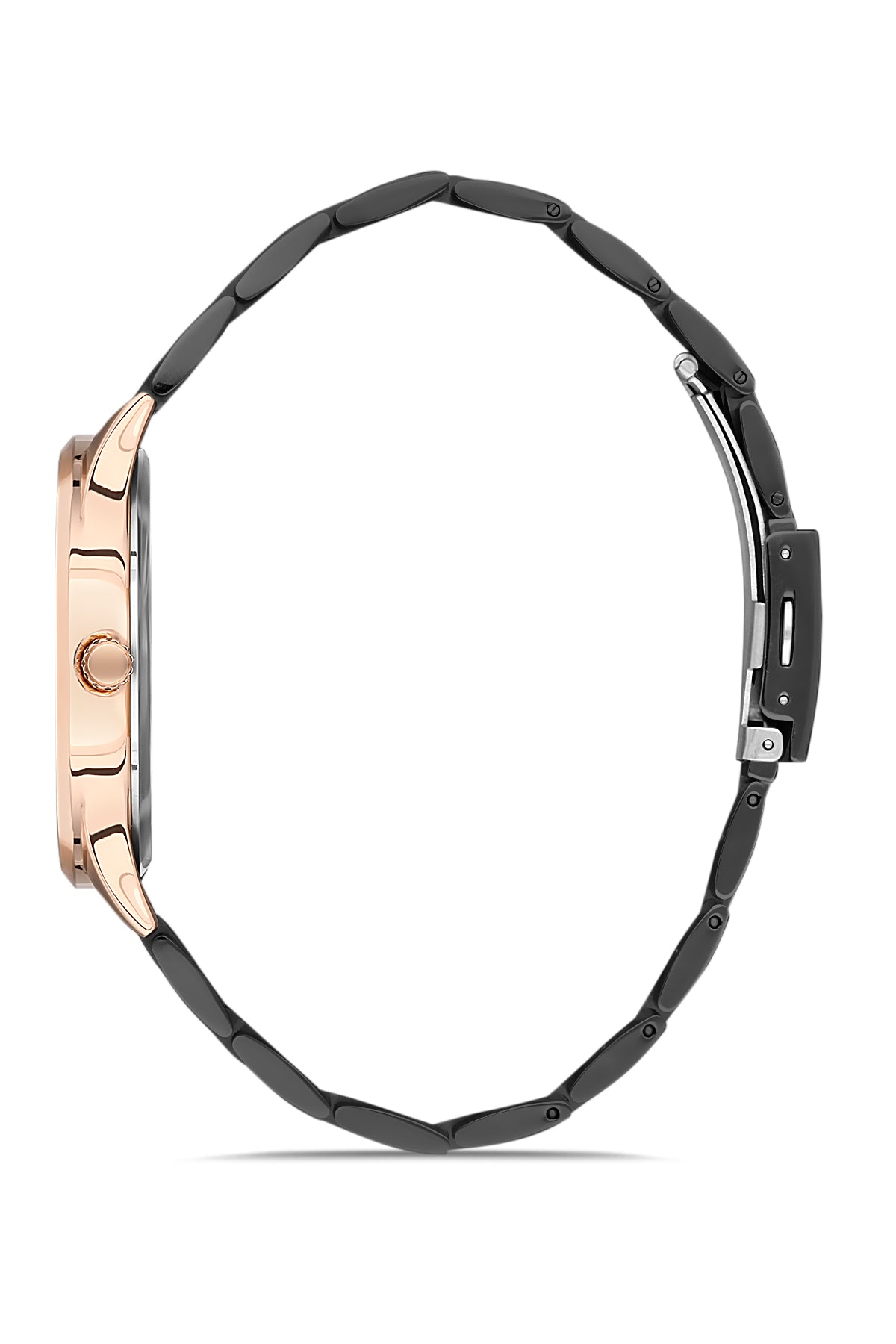 David Guner Erkek Si̇yah Kadranlı Rose si̇yah Çelik Kol Saati - DG-8195GA-R2