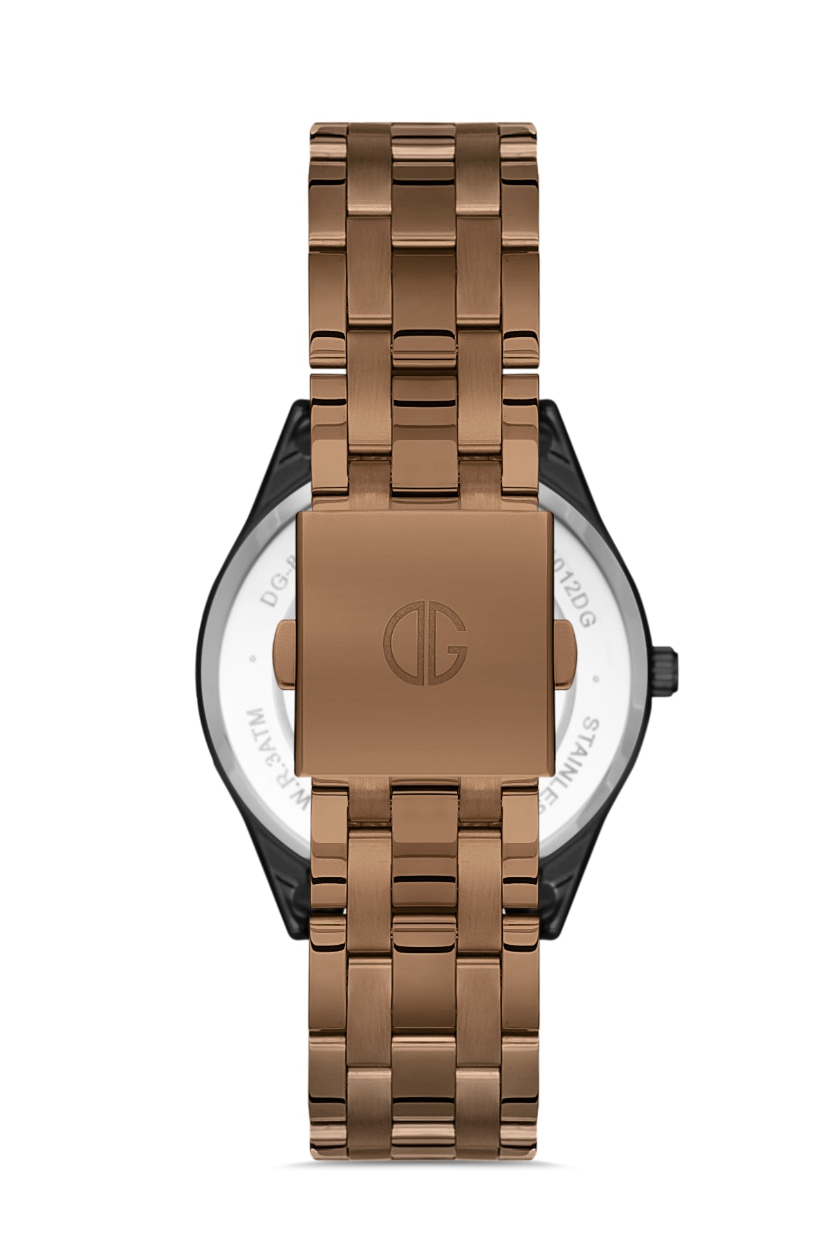David Guner Erkek Kahverengi̇ Kadranlı Si̇yah Çelik Kol Saati - DG-8195GA-X6