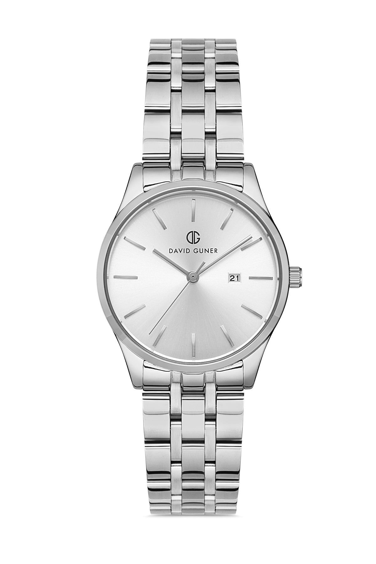 David Guner Kadın Gümüş Kadranlı Gümüş Çelik Kol Saati - DG-8195LA-A1