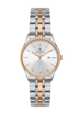 David Guner Kadın Gümüş Kadranlı Rose beyaz Çelik Kol Saati - DG-8195LA-E1