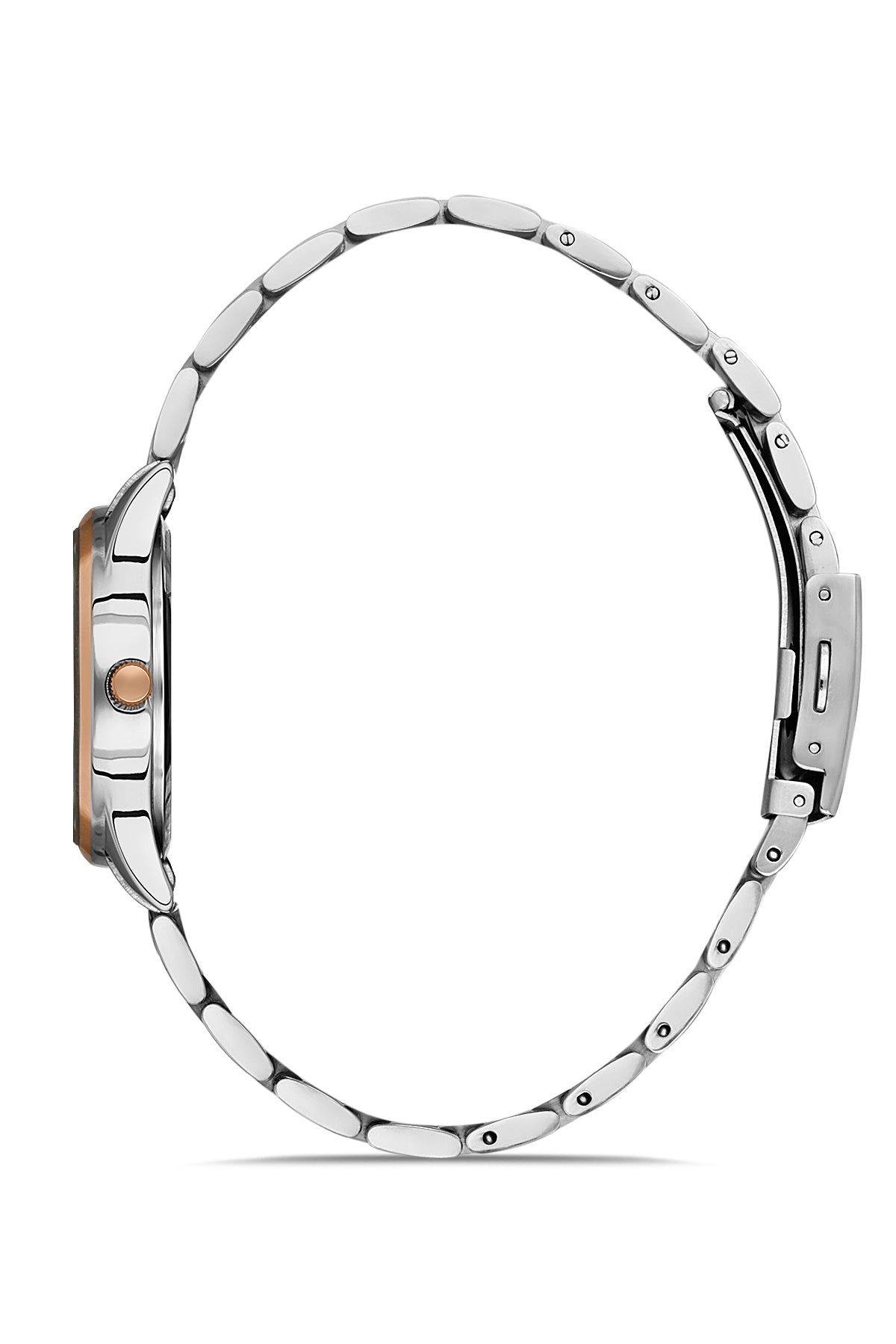 David Guner Kadın Gümüş Kadranlı Rose beyaz Çelik Kol Saati - DG-8195LA-E1