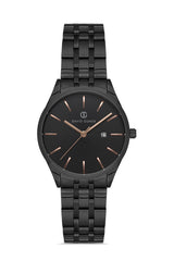 David Guner Kadın Si̇yah Kadranlı Si̇yah Çelik Kol Saati - DG-8195LA-G2C