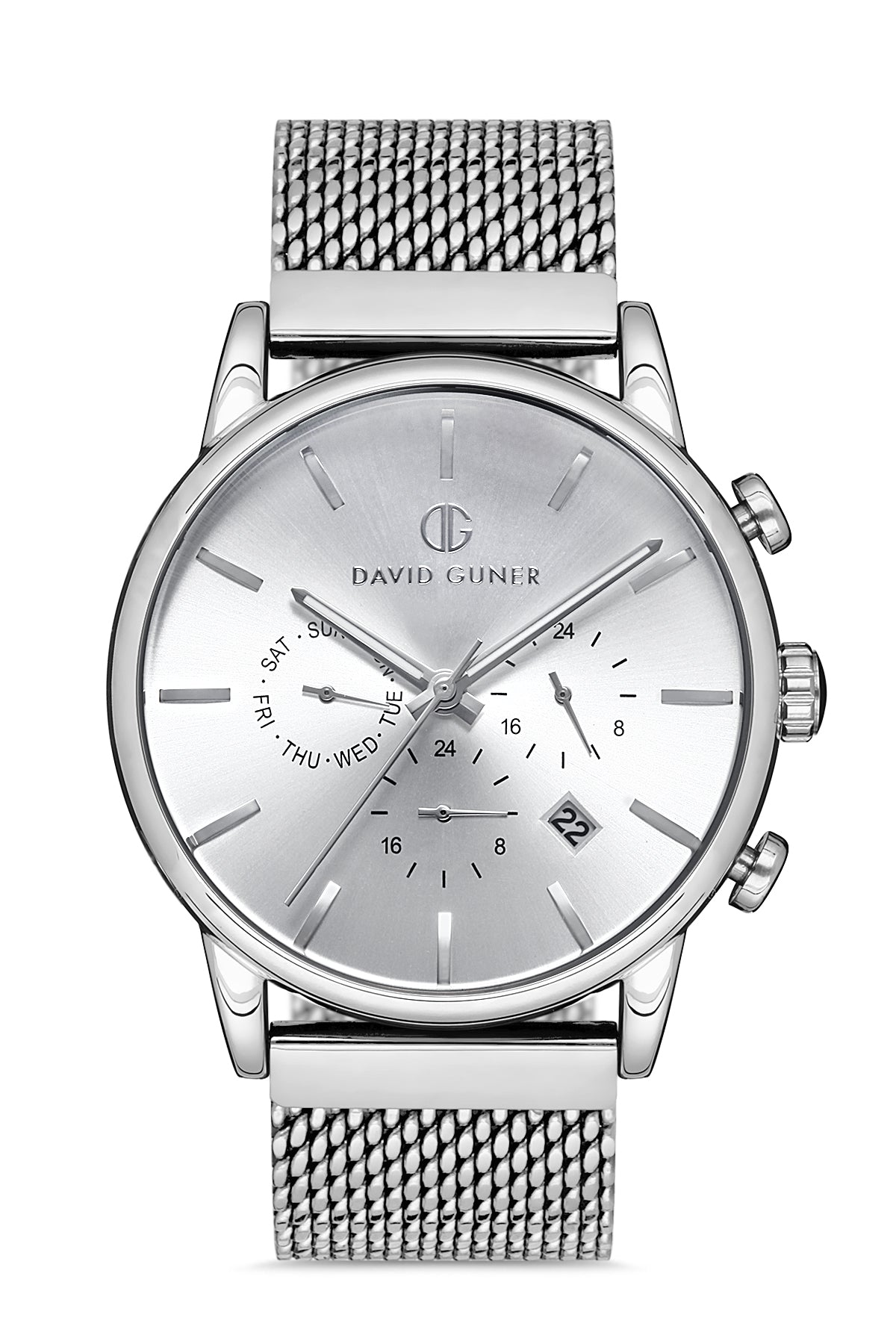 DAVID GUNER KOL SAATİ GÜMÜŞ Kadran GÜMÜŞ Kaplama ERKEK - DG-8205GC-A1