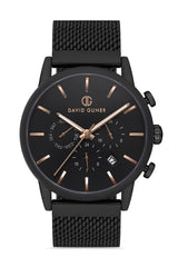 DAVID GUNER KOL SAATİ SİYAH Kadran SİYAH Kaplama ERKEK - DG-8205GC-GC2