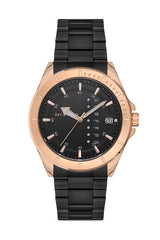 DAVID GUNER ROSE SİYAH KAPLAMALI SİYAH KADRANLI ERKEK KOL SAATİ DG-8225GA-R2