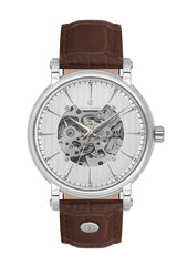 DAVID GUNER Gümüş Kadranlı Otomatik Erkek Kol Saati