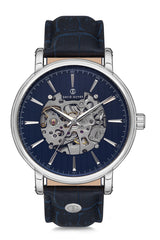 DAVID GUNER Mavi Kadranlı Otomatik Erkek Kol Saati