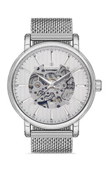 DAVID GUNER GÜMÜŞ KAPLAMALI BEYAZ KADRANLI ERKEK KOL SAATİ DG-8232GC-A1