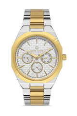 DAVID GUNER SARI BEYAZ KAPLAMALI BEYAZ KADRANLI ERKEK KOL SAATİ DG-8256GA-D1