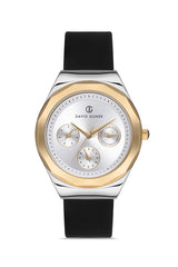 DAVID GUNER SARI BEYAZ KAPLAMALI BEYAZ KADRANLI KADIN KOL SAATİ DG-8266LD-D1